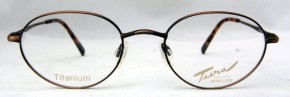 Tura New York 926 titanium vintage designer antique brown metal oval frames