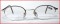 Forma Mentis matt silver metal half rim designer vintage frames