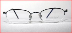 Iceberg silver metal half rim designer vintage frames