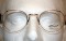 Tura 257 Gold Vintage almost Round Metal Designer Glasses