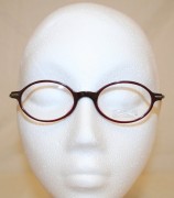 Vintage Glasses in Burgundy Acrylic Oval style