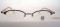 Jean Paul Gaultier 57 0013 vintage half rim metal bronze designer eyewear