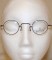 Vintage Designer Winchester Small Style Round Frames in Black and Silver