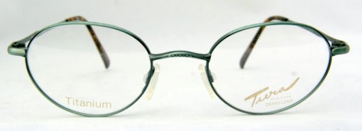 Tura 926 Titanium Vintage Designer Teal Metal Frames