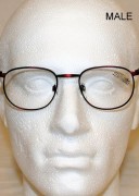 1980s Vintage Red Silhouette Glasses Frames