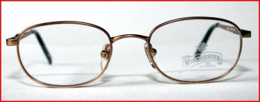 Winchester oval style gold designer frames for children