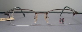 Jean Paul Gaultier 57 0004 vintage rectangle half rim metal designer eyewear
