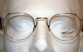 Tura 257 Gold Vintage almost Round Metal Designer Glasses