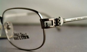 Jean Paul Gaultier 6107 vintage gunmetal grey metal designer eyewear