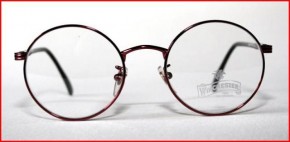 Winchester round style red designer frames for children