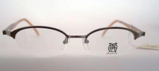 Jean Paul Gaultier 57 0013 vintage half rim metal bronze designer eyewear