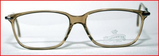 Winchester vintage light brown acrylic designer spectacles