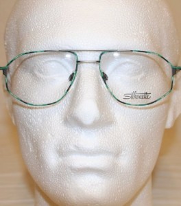 Silhouette M7254 Genuine Vintage Aviator Green Turtle Spectacles