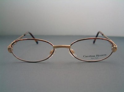 Carolina Herrera CH723 vintage designer gold frames