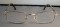 Winchester vintage gold metal rectangle designer spectacles