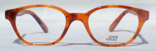 Versace V53 oval turtle vintage designer glasses