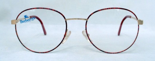 Burberry B8821 gold and red metal vintage designer glasses