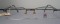 Jean Paul Gaultier 57 0004 vintage rectangle half rim metal designer eyewear