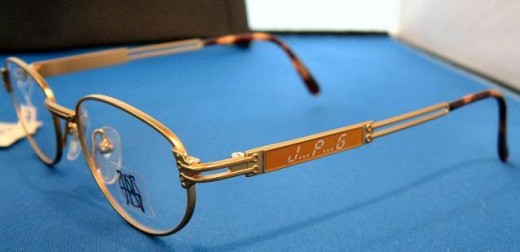 Jean Paul Gaultier 5106 vintage matt gold metal designer eyewear