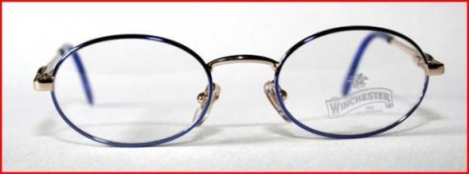 Winchester oval style blue designer frames for children