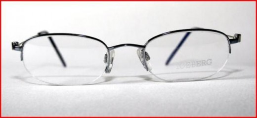 Iceberg silver metal half rim designer vintage frames
