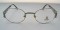 Fendi VL7098 chrome and cobalt blue metal designer brand new frames