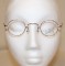 Vintage Designer Winchester Round Glasses in Silver and Turtle