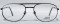Versace H47 black metal aviator style vintage frames