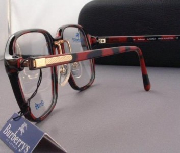 Burberry B 8278 Black & Red Vintage Designer Frames