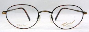 Tura New York 926 titanium vintage designer tortoise metal oval frames